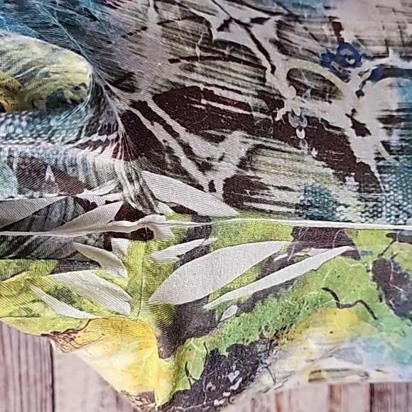 NEW STYLE & CO 3/4 SLEEVE MULTICOLOR PULLOVER TEE - Picture 8 of 12